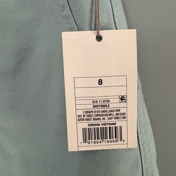 NWT A New Day Mint Green High-Rise Stretch Utility Shorts Size 8 - Picture 5 of 9